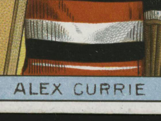 1911-1912 C55 Imperial Tobacco Hockey #13 Alex Currie - Proof Detail 1