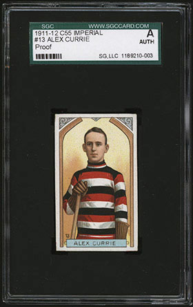 1911-1912 C55 Imperial Tobacco Hockey #13 Alex Currie - Front