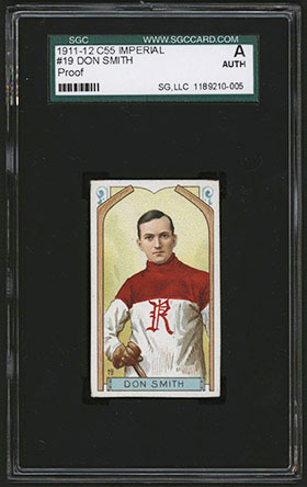 1911-1912 C55 Imperial Tobacco Hockey #19 Don Smith - Front