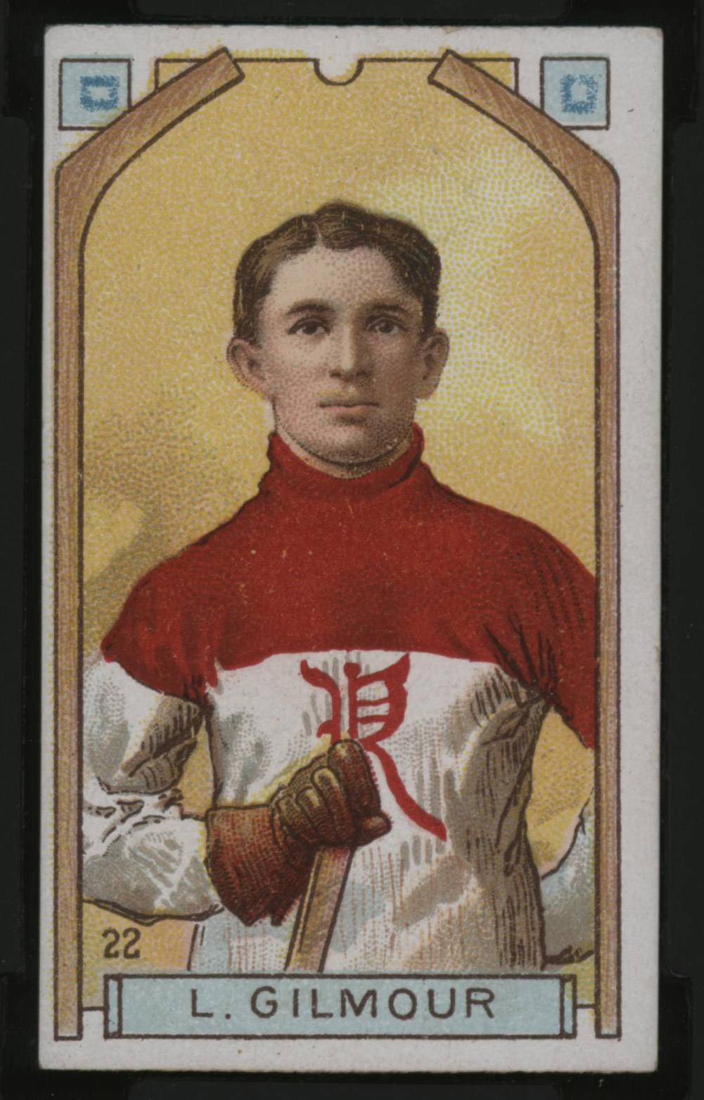 1911-1912 C55 Imperial Tobacco Hockey #22 Larry Gilmour - Issued Front