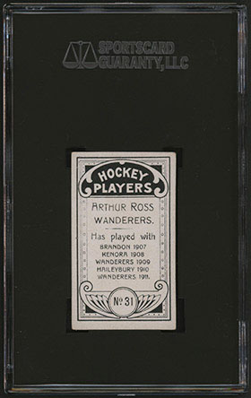 1911-1912 C55 Imperial Tobacco Hockey #31 Arthur Ross - Back
