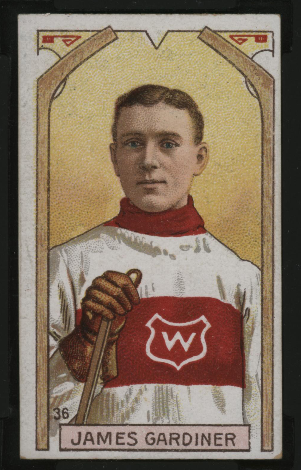 1911-1912 C55 Imperial Tobacco Hockey #36 James Gardiner (Gardner) - Issued Front