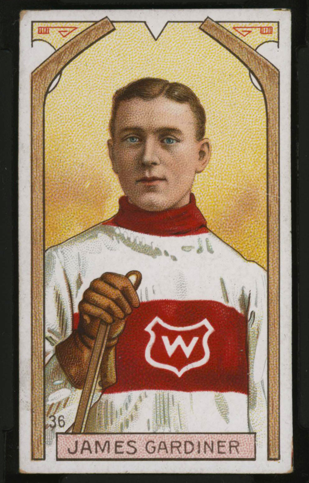 1911-1912 C55 Imperial Tobacco Hockey #36 James Gardiner (Gardner) - Proof Front