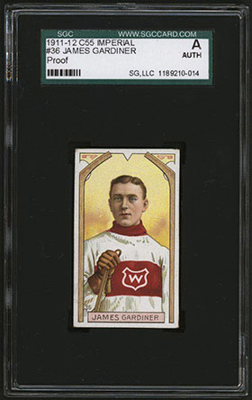 1911-1912 C55 Imperial Tobacco Hockey #36 James Gardiner (Gardner) - Front