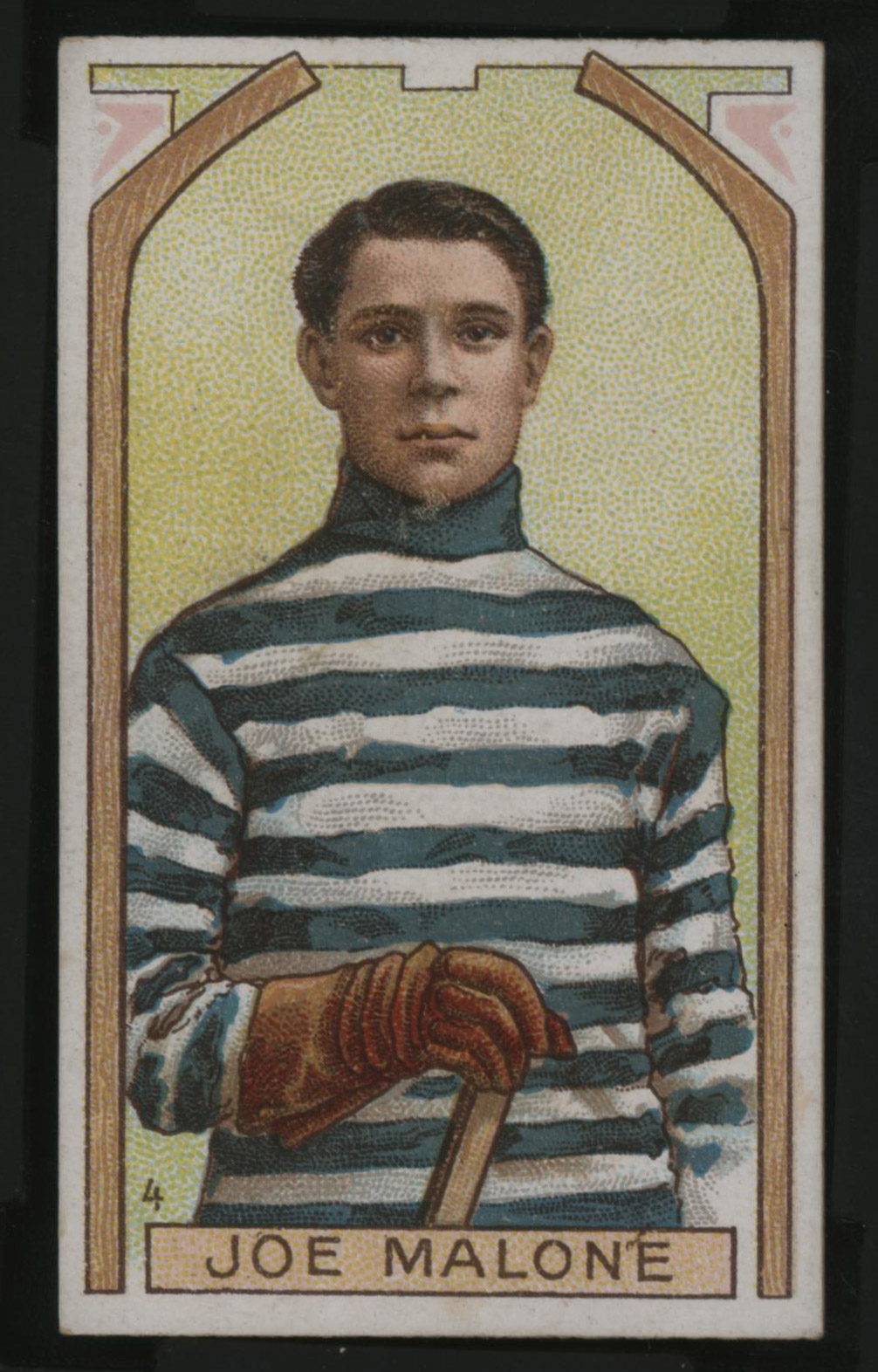 1911-1912 C55 Imperial Tobacco Hockey #4 Joe Malone - Issued Front