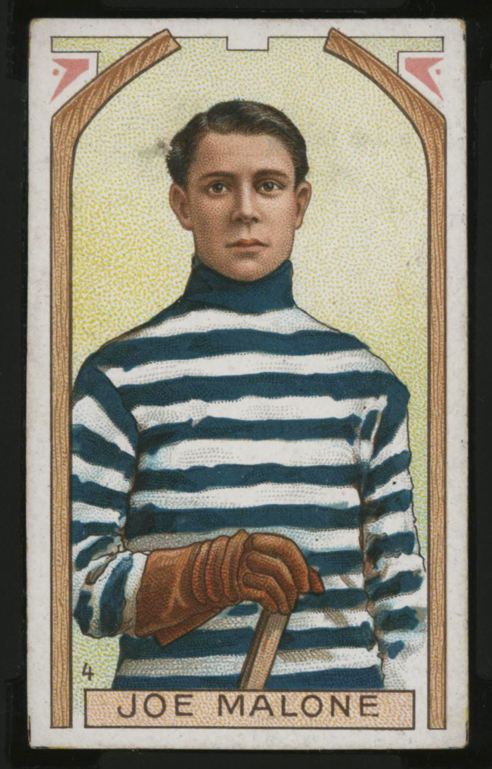 1911-1912 C55 Imperial Tobacco Hockey #4 Joe Malone - Proof Front